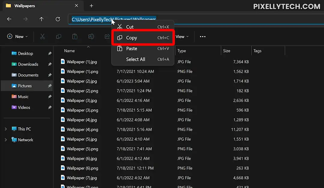 Copy The Full Path From File Explorer