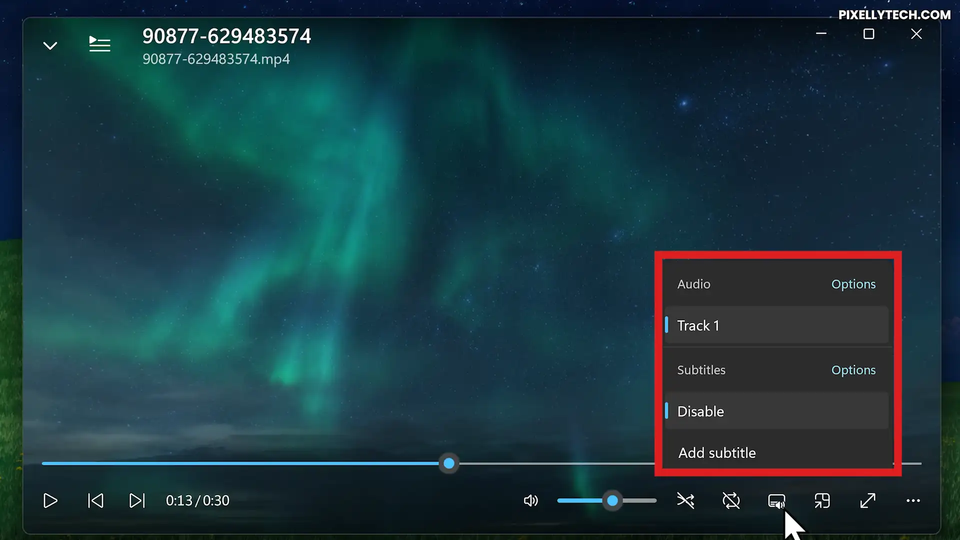 Screenbox Audo Subtitle Tracks