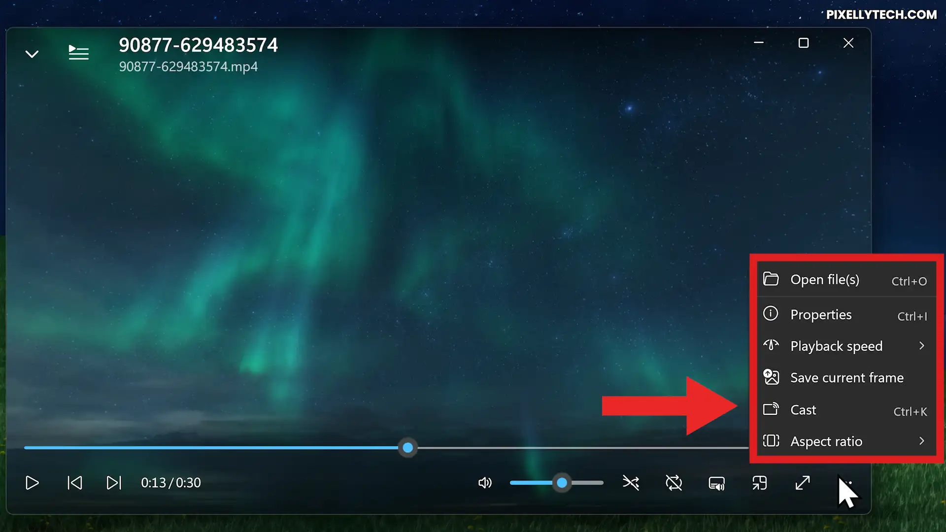 Screenbox Chrome Cast Option